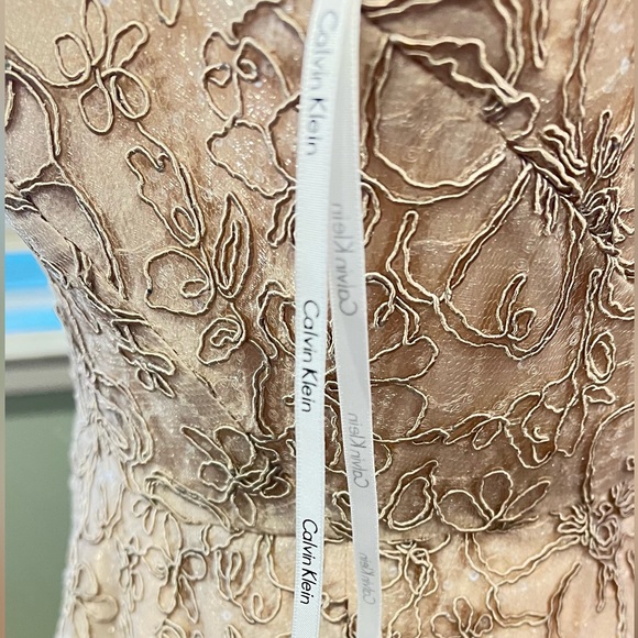 Calvin Klein Metallic-Embroidered A-Line Dress (or Fit & Flare Dress NWOT - Picture 10 of 10